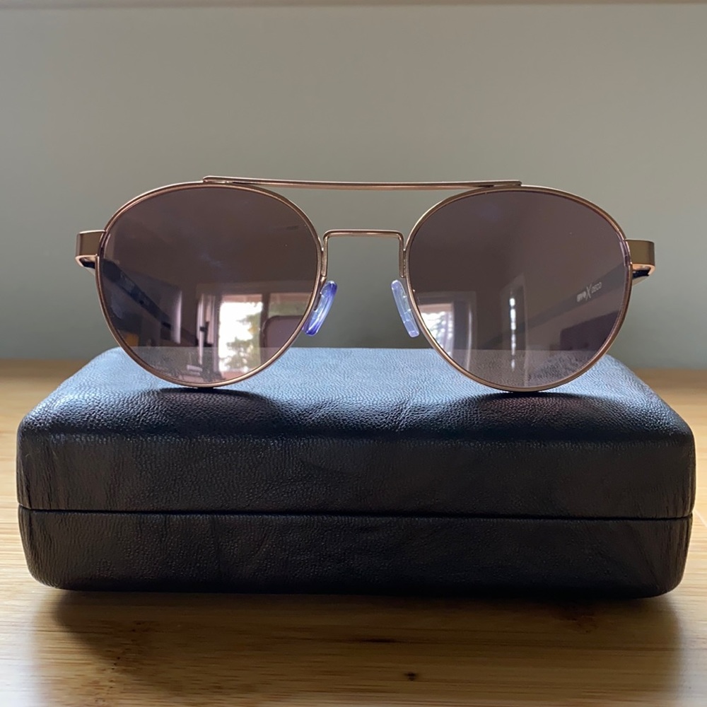 Spy Deco Matte Rose Gold/Matte Barack Sunglasses